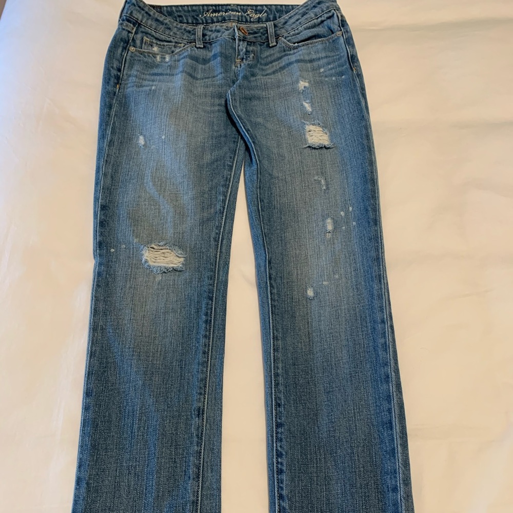 American Eagle distressed skinny jeans